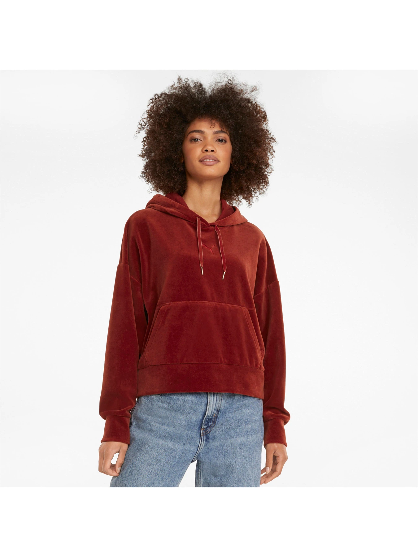 Худі та світшоти PUMA HER Velour Hoodie модель 589520 Худі та світшоти PUMA HER Velour Hoodie модель 589520 Фото
