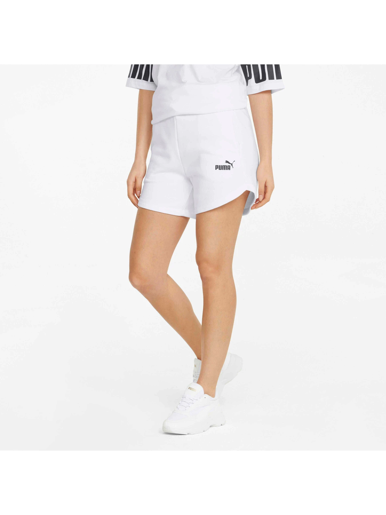Шорты PUMA Ess High Waist Shorts модель 848339 Шорты PUMA Ess High Waist Shorts модель 848339 Фото