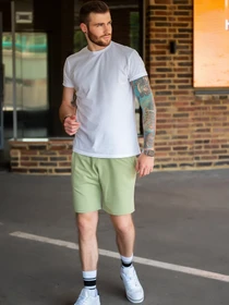 Шорти ISSA Plus модель GN-453_olive Фото
