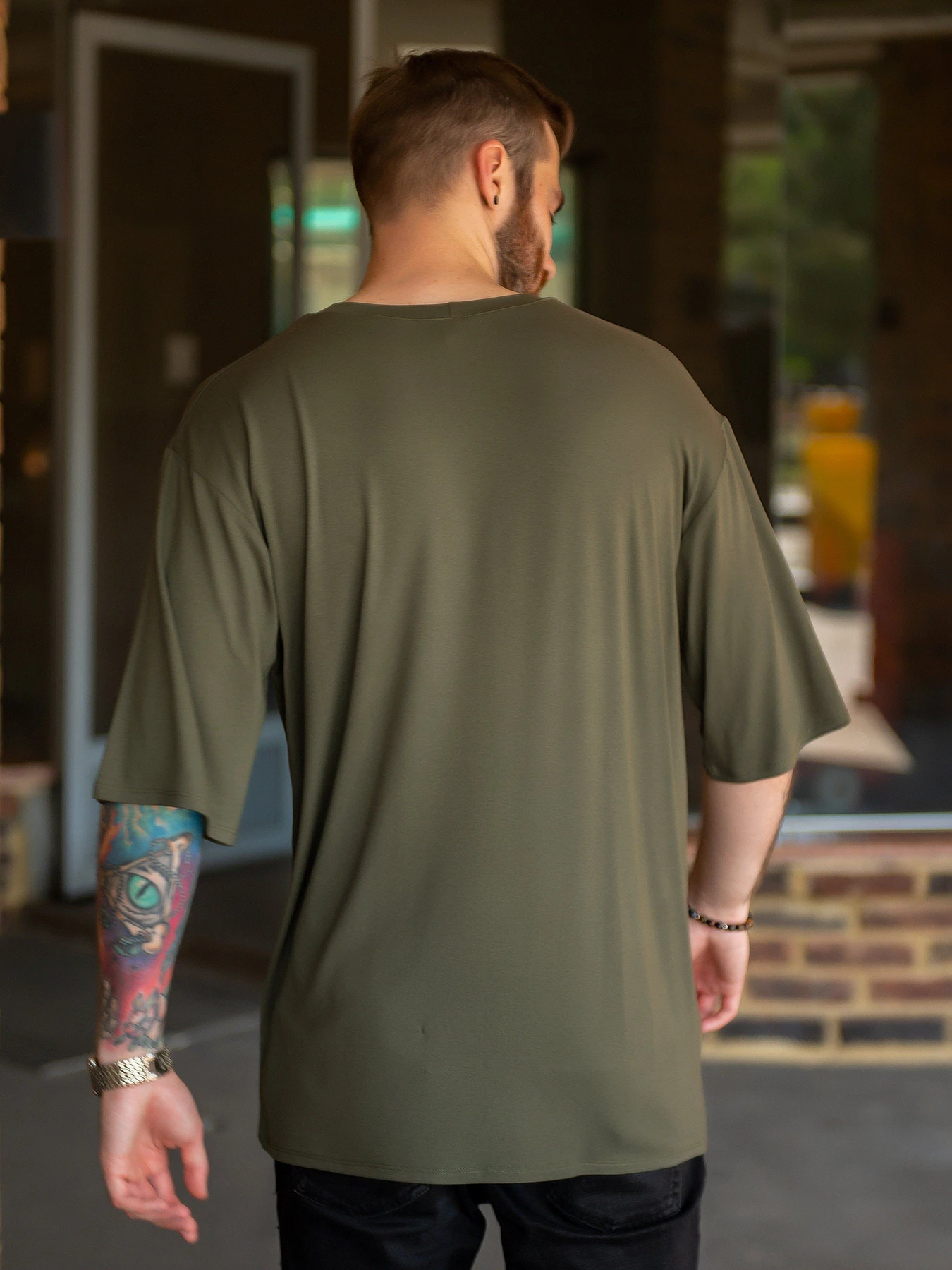 Футболки и поло ISSA Plus модель GN-454_khaki Футболки и поло ISSA Plus модель GN-454_khaki Фото