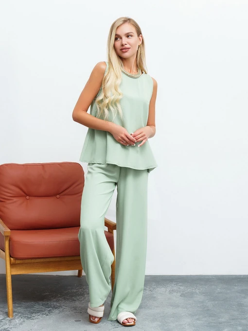 Костюми ISSA Plus модель 13451_olive Фото