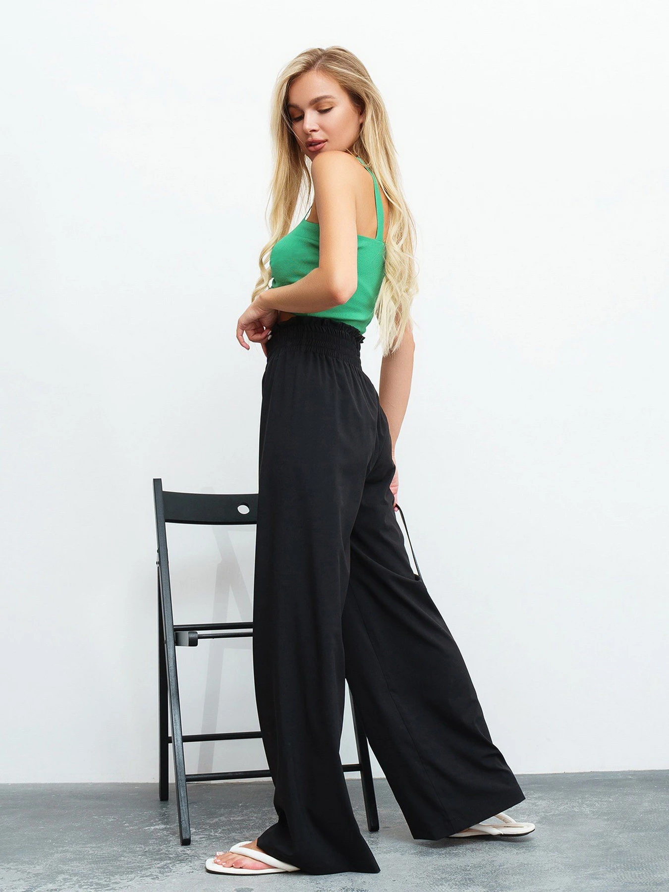 Брюки ISSA Plus модель 13455_black Брюки ISSA Plus модель 13455_black Фото