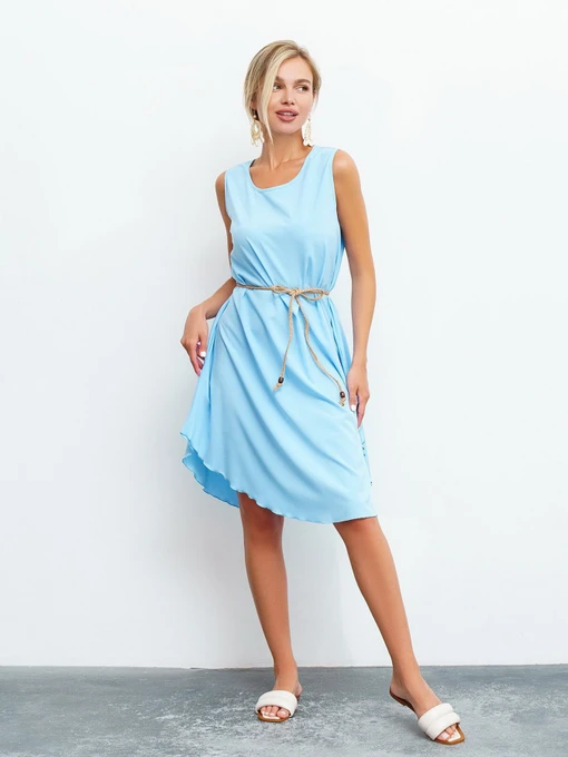Платья ISSA Plus модель 13462_blue Фото