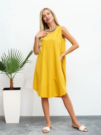 Сукні ISSA Plus модель 13462_mustard Фото