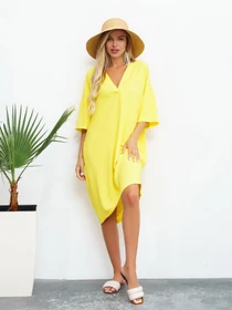 Платья ISSA Plus модель 13465_yellow Фото