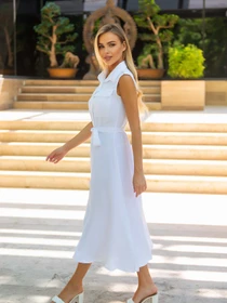 Платья ISSA Plus модель SA-417_white Фото