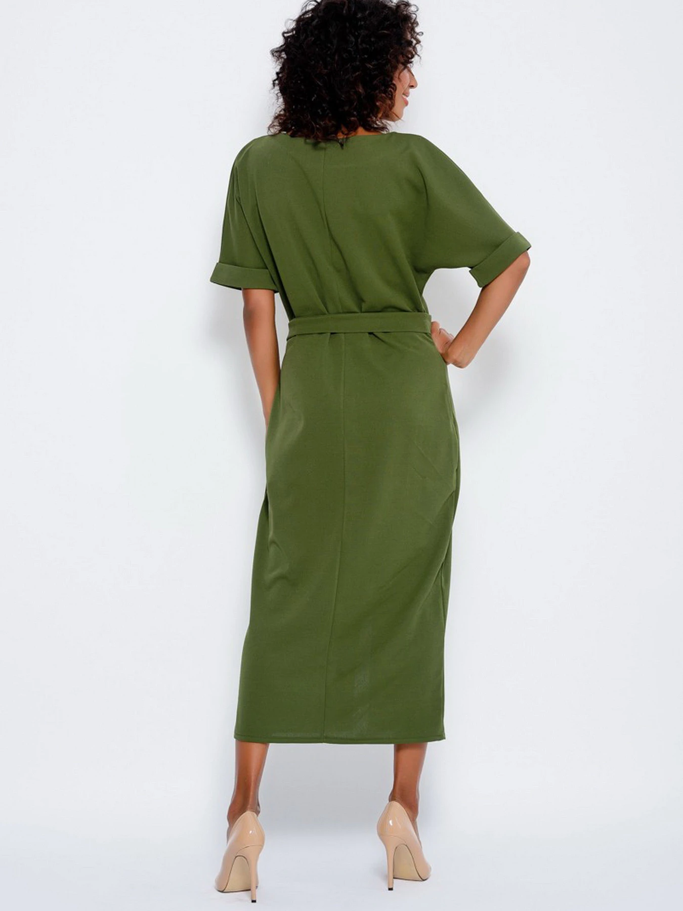 Сукні ISSA Plus модель 10177_khaki Фото