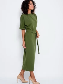 Сукні ISSA Plus модель 10177_khaki Фото