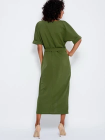 Сукні ISSA Plus модель 10177_khaki Фото