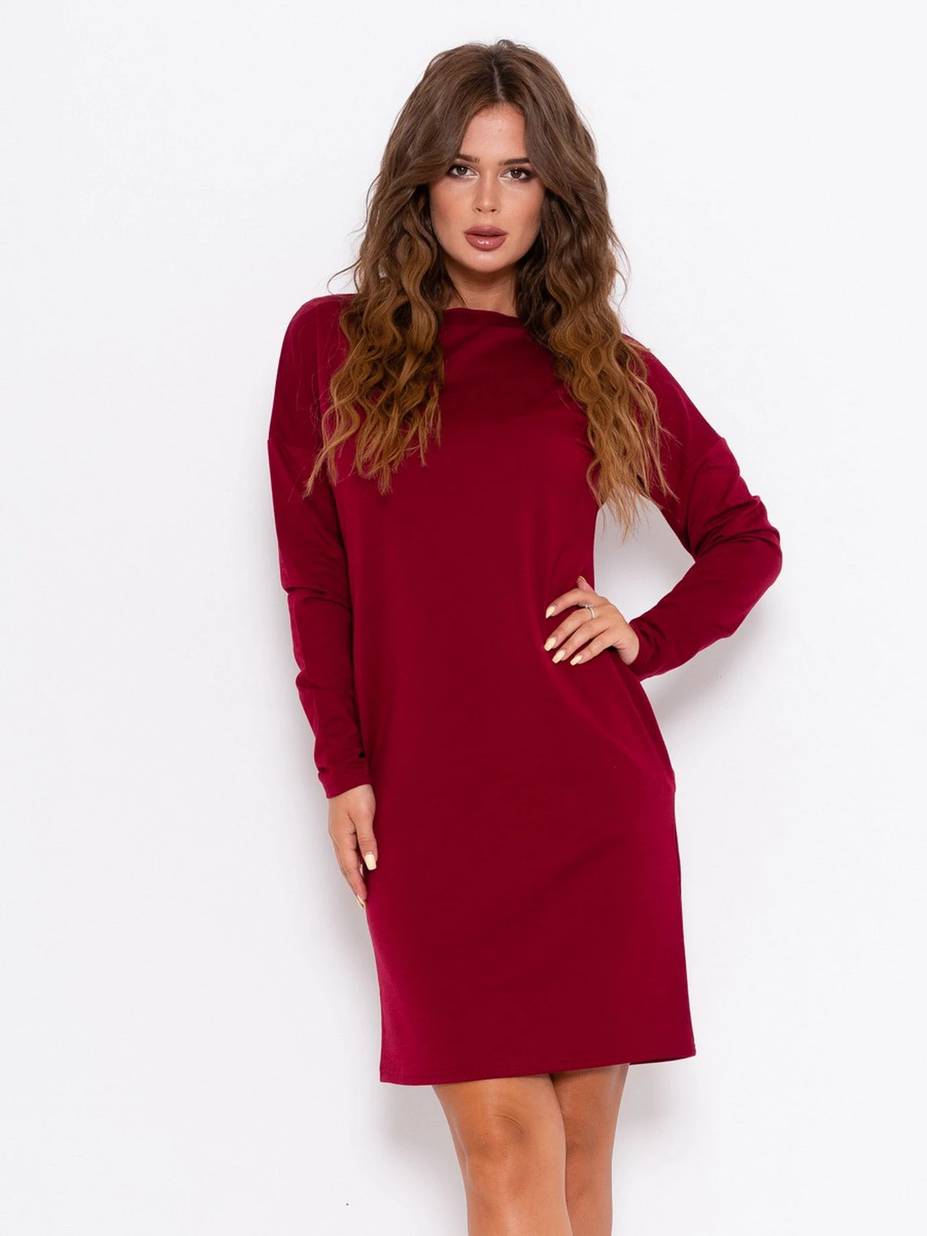 Платья ISSA Plus модель 10188_burgundy Платья ISSA Plus модель 10188_burgundy Фото