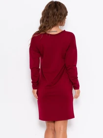 Платья ISSA Plus модель 10188_burgundy Фото