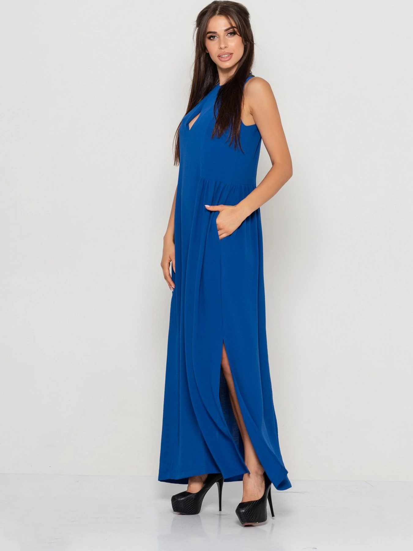 Платья ISSA Plus модель 10630_blue Платья ISSA Plus модель 10630_blue Фото