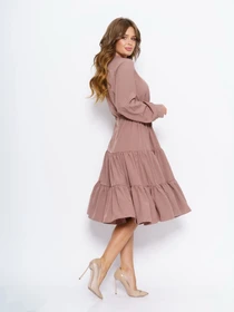 Сукні ISSA Plus модель 11043_brown Фото