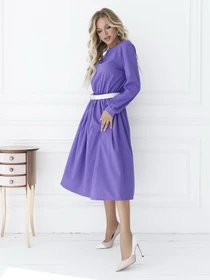 Платья ISSA Plus модель 12094_darklilac Фото