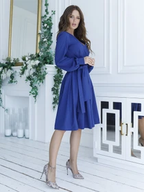 Платья ISSA Plus модель 12098_darkblue Фото