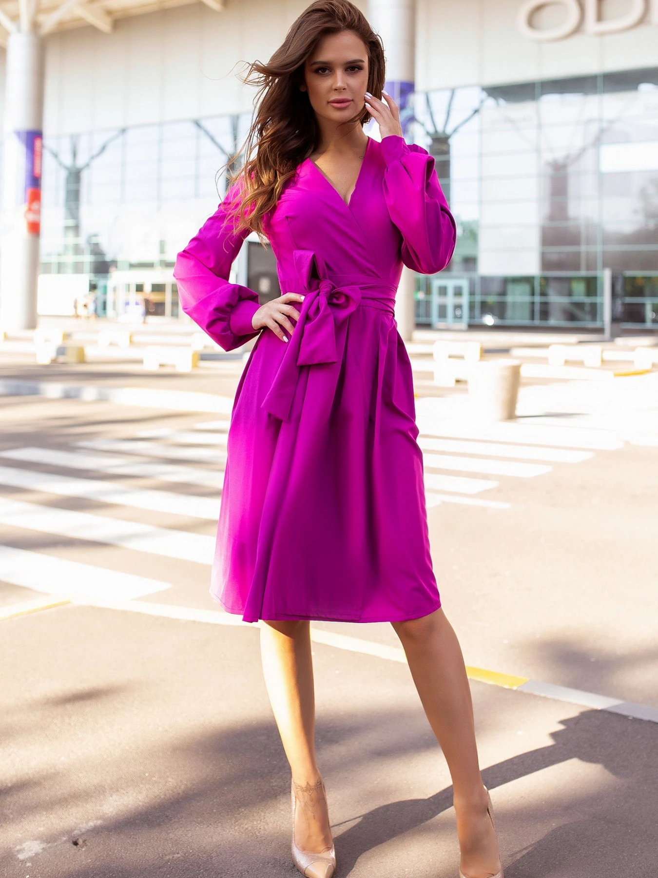 Платья ISSA Plus модель 12098_purple Платья ISSA Plus модель 12098_purple Фото