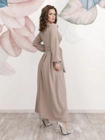 Платья ISSA Plus модель 12229_beige Фото