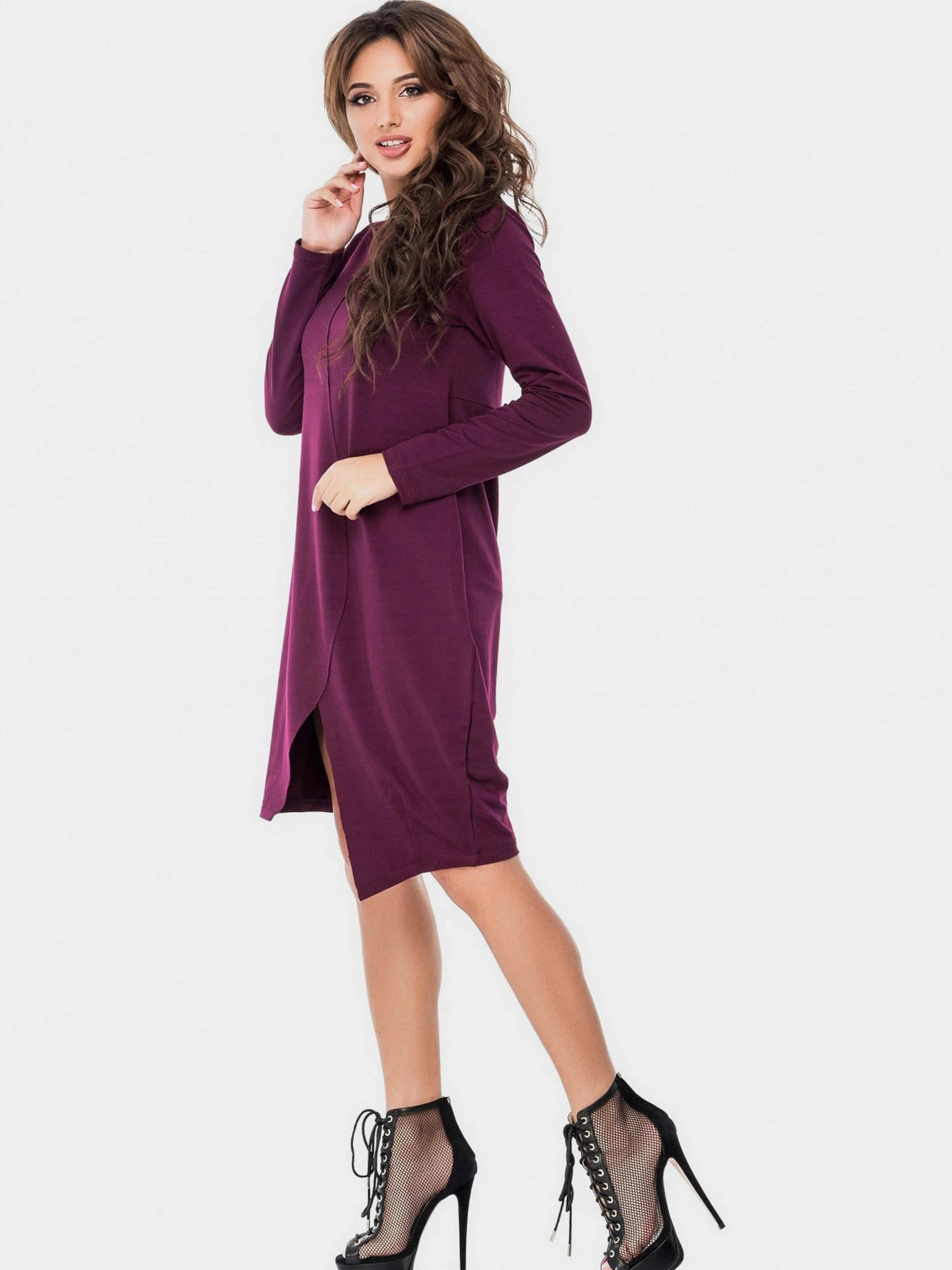 Платья ISSA Plus модель 9642_purple Платья ISSA Plus модель 9642_purple Фото