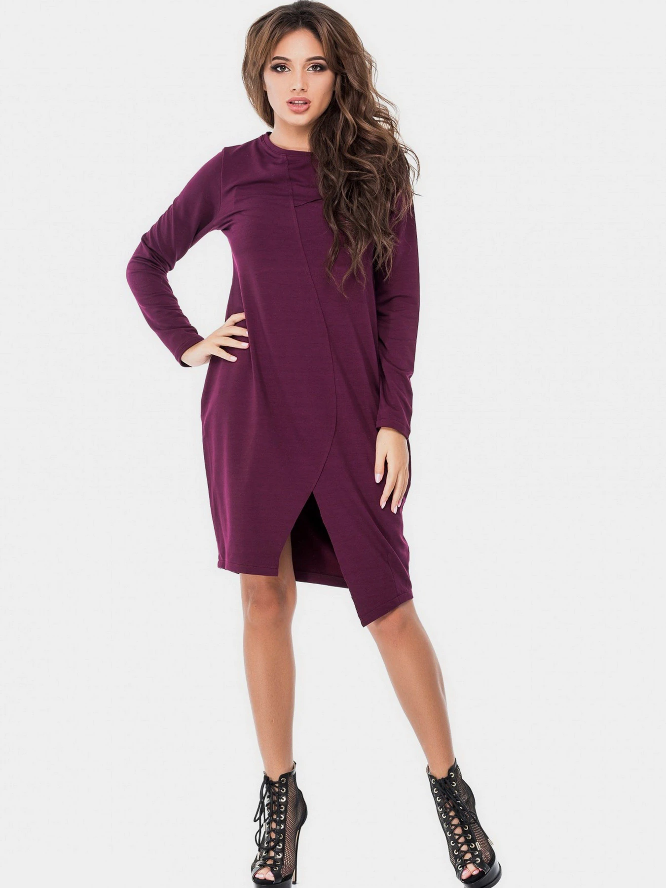 Платья ISSA Plus модель 9642_purple Платья ISSA Plus модель 9642_purple Фото