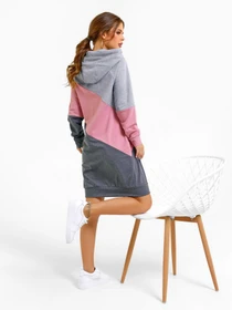 Платья ISSA Plus модель SA-27_greypink Фото