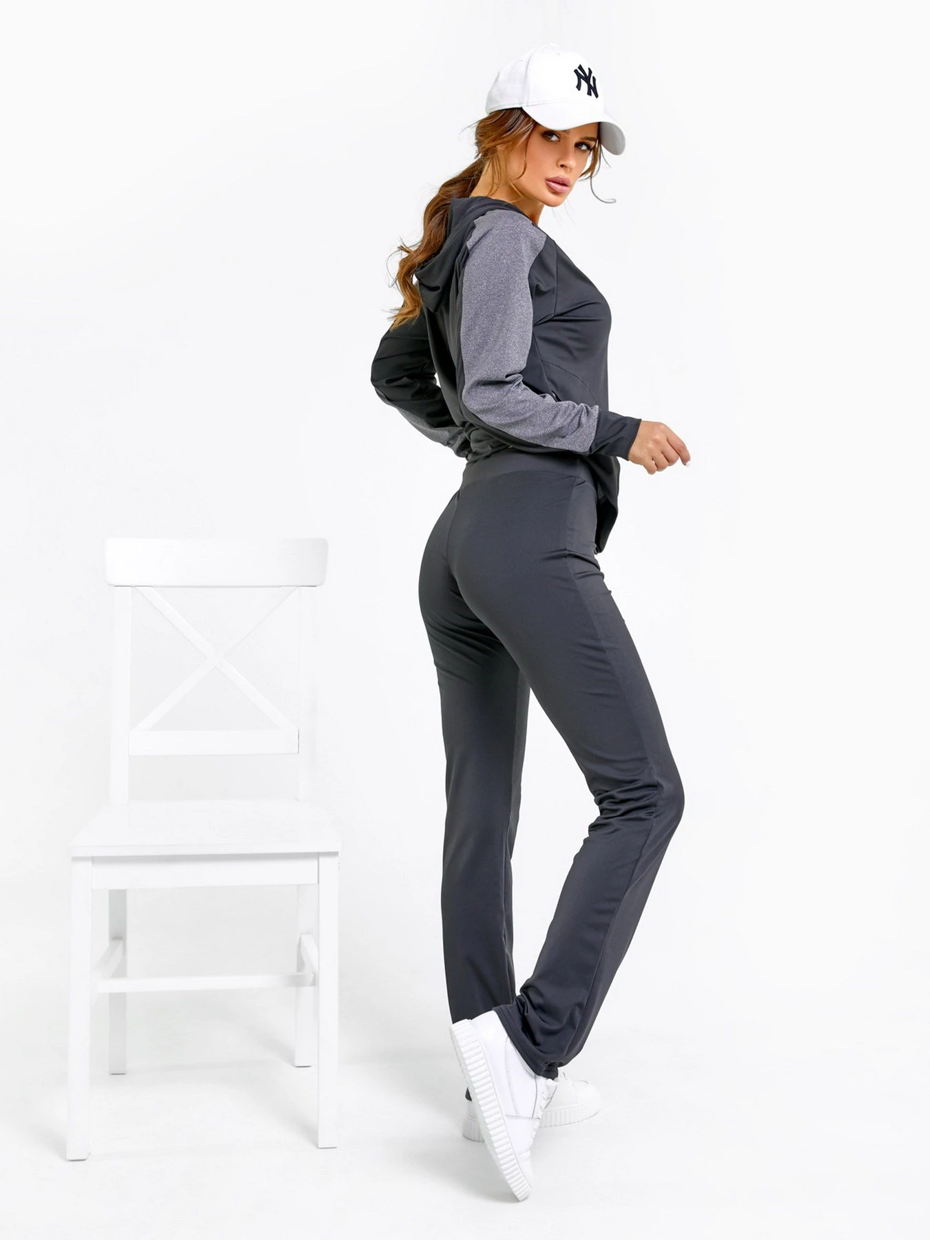 Костюмы ISSA Plus модель 12170_blackgrey Костюмы ISSA Plus модель 12170_blackgrey Фото