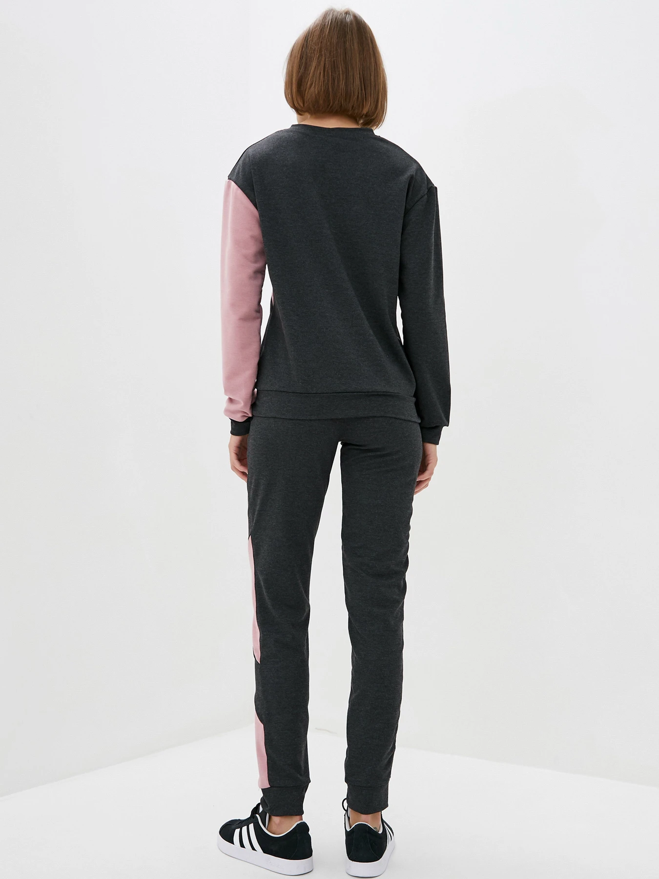 Костюмы ISSA Plus модель SA-25_darkgreypink Костюмы ISSA Plus модель SA-25_darkgreypink Фото
