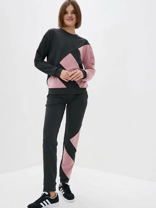 Костюми ISSA Plus модель SA-25_darkgreypink Фото