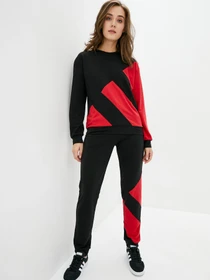 Костюмы ISSA Plus модель SA-25_blackred Фото