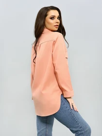 Сорочки ISSA Plus модель 11578_pink Фото