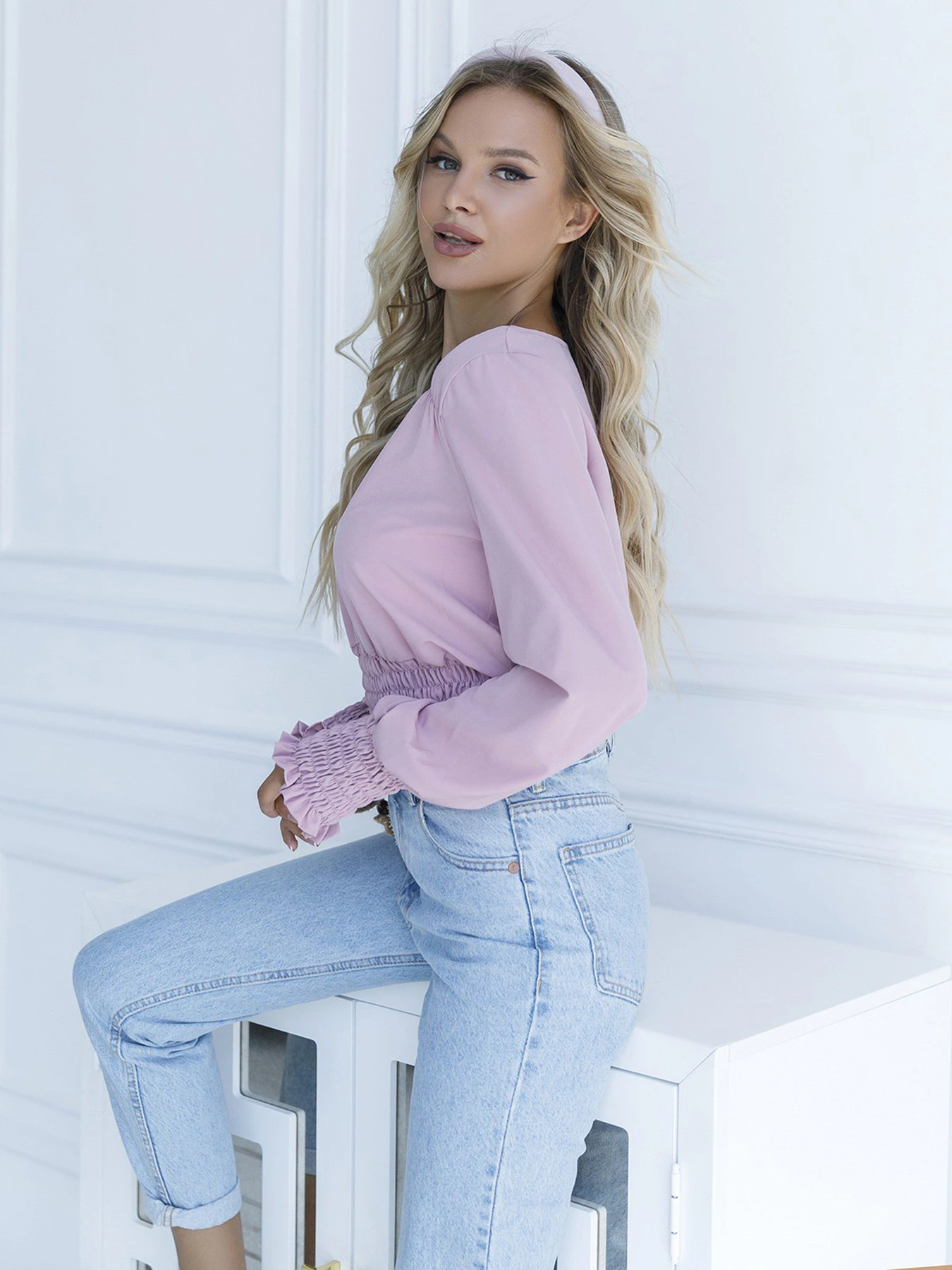 Сорочки ISSA Plus модель SA-23_pink Сорочки ISSA Plus модель SA-23_pink Фото