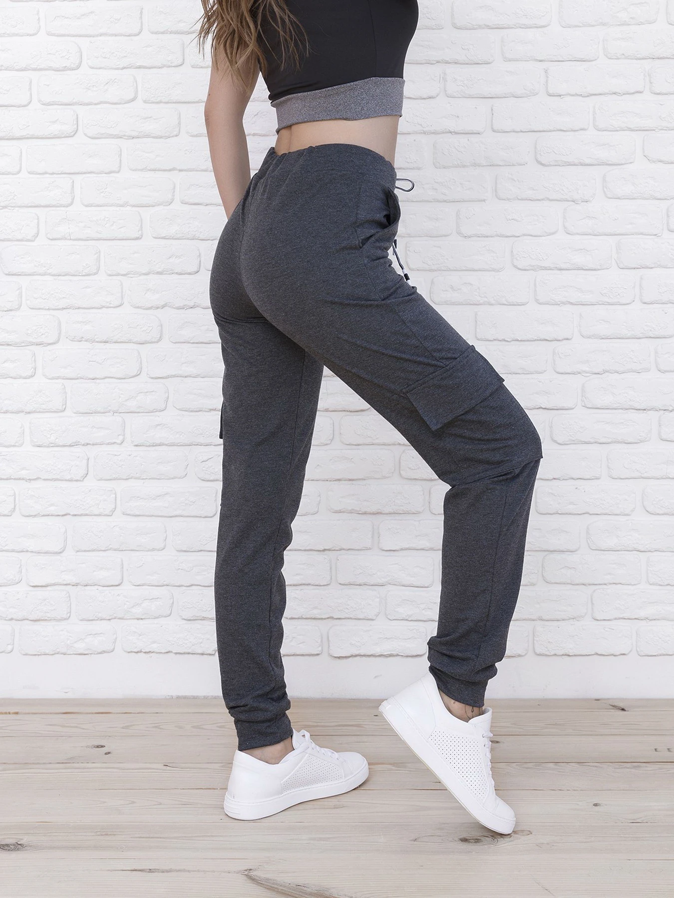 Брюки ISSA Plus модель 9980_darkgray Брюки ISSA Plus модель 9980_darkgray Фото