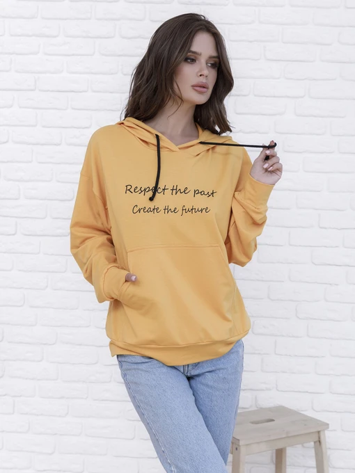 Худи и свитшоты ISSA Plus модель 12144_mustard Фото