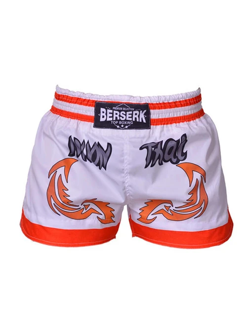Шорты Berserk Sport модель MuayThaiFighterWhiteSHRT Фото