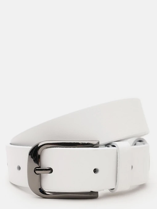 Ремені Borsa Leather модель V1FX34-white Фото