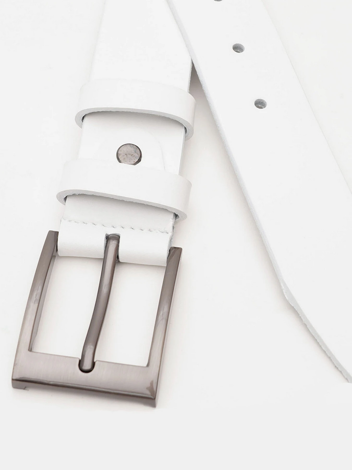 Ремені Borsa Leather модель V1115FX14-white Фото
