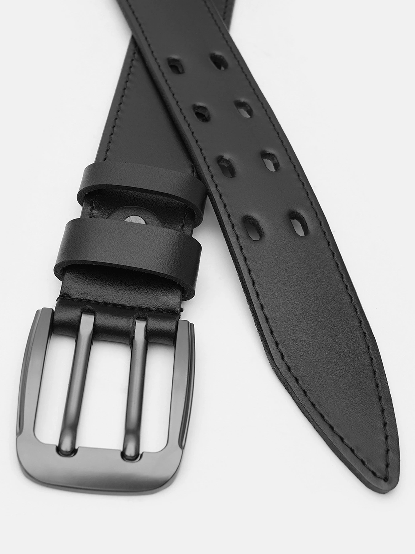 Ремені Borsa Leather модель V1115FX25-black Фото