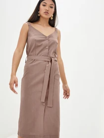 Платья ISSA Plus модель 10831_beige Фото