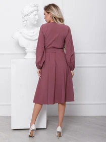 Платья ISSA Plus модель 12417_darklilac Фото