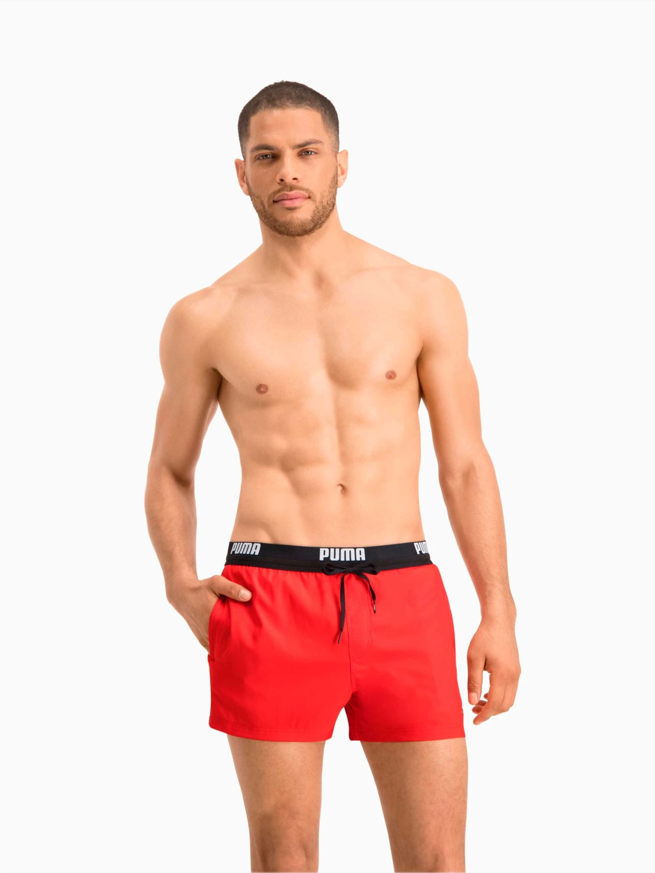Одежда для пляжа PUMA Swim Men Logo Short Len модель 907659 Фото