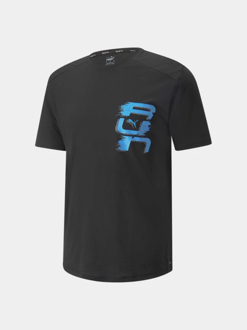 Футболки і поло PUMA Run Logo Ss Tee M модель 521401 Фото