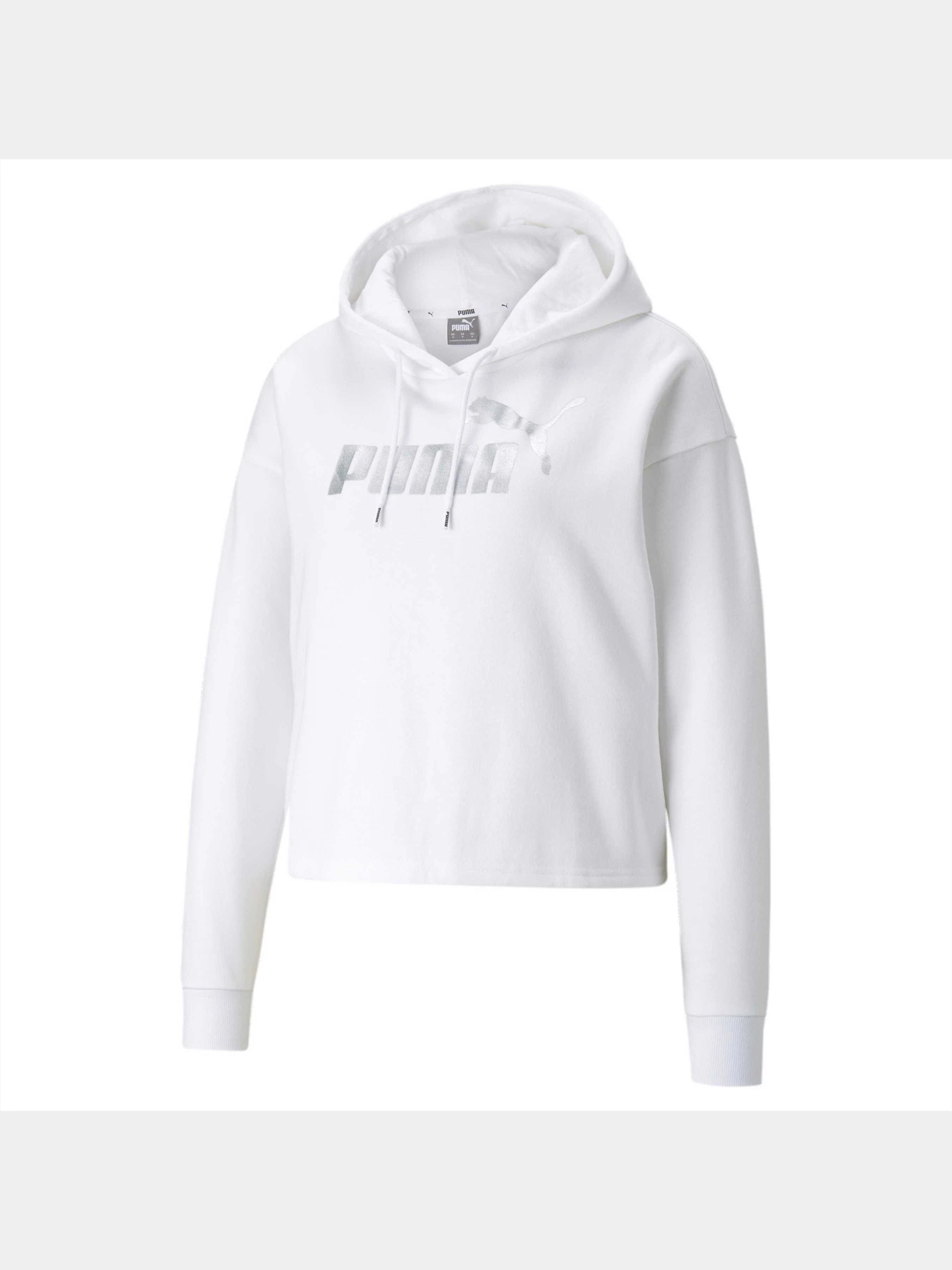 Худи и свитшоты PUMA Ess+ Cropped Metallic Hoodie модель 586891 Фото