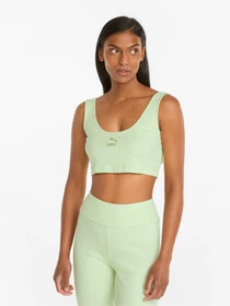 Футболки і поло PUMA Classics Ribbed Crop Top модель 533447 Фото