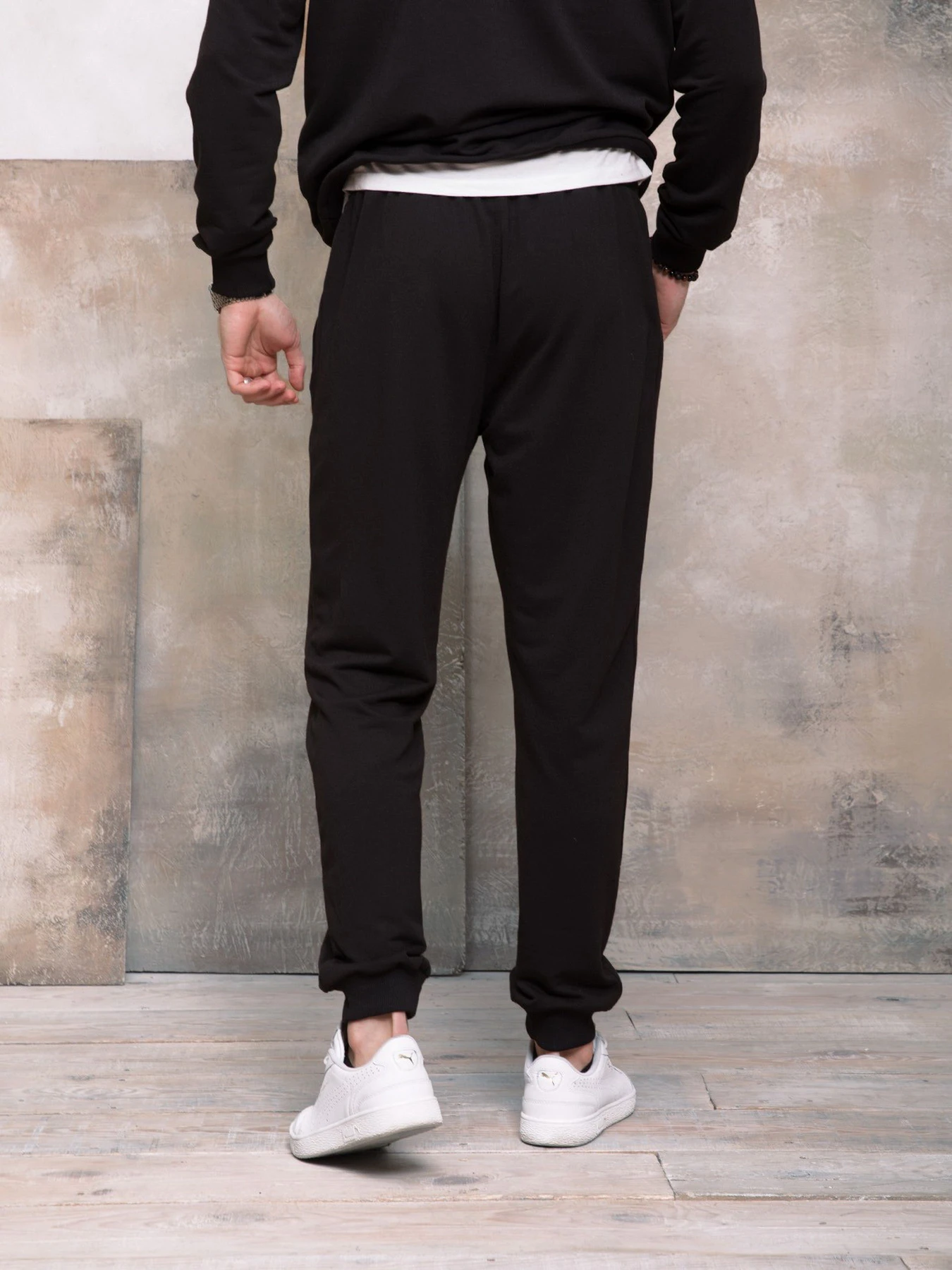 Брюки ISSA Plus модель GN-406_black Фото