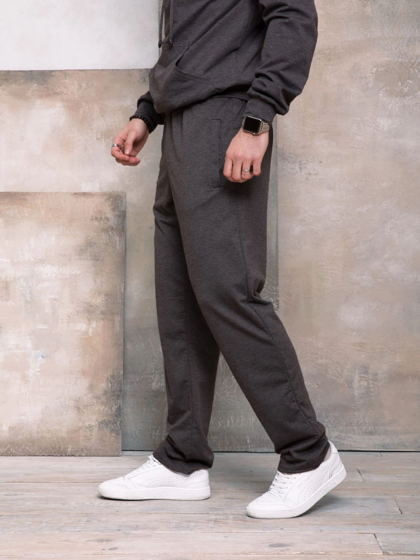 Брюки ISSA Plus модель GN-407_darkgray Фото