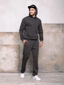 Брюки ISSA Plus модель GN-407_darkgray Фото