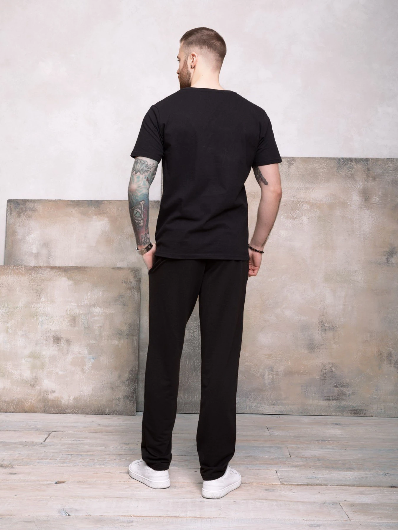 Штани ISSA Plus модель GN-407_black Фото