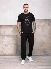 Штани ISSA Plus модель GN-407_black Фото