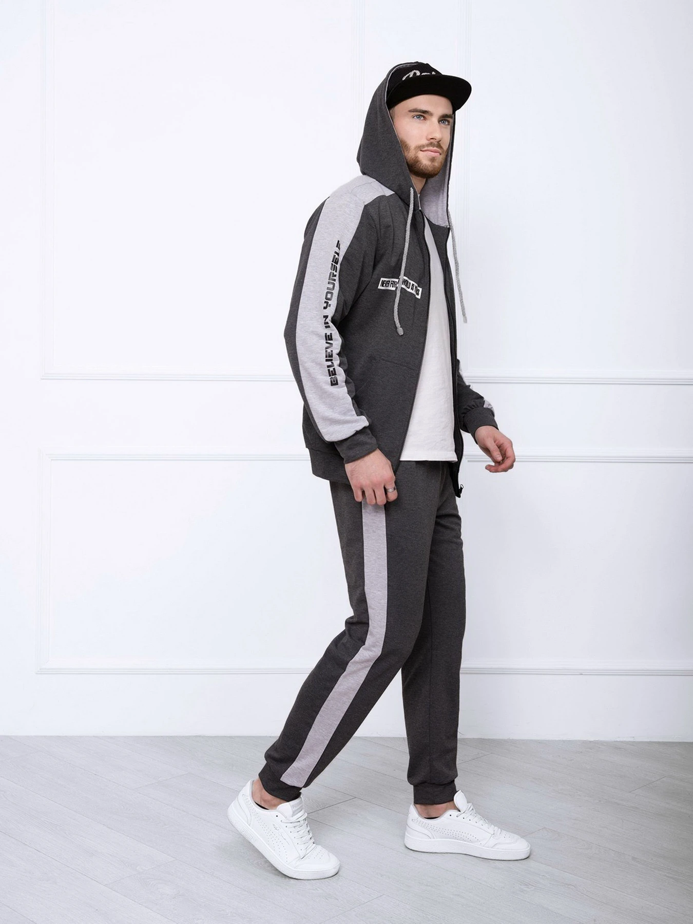 Костюмы ISSA Plus модель GN-412_darkgray Костюмы ISSA Plus модель GN-412_darkgray Фото