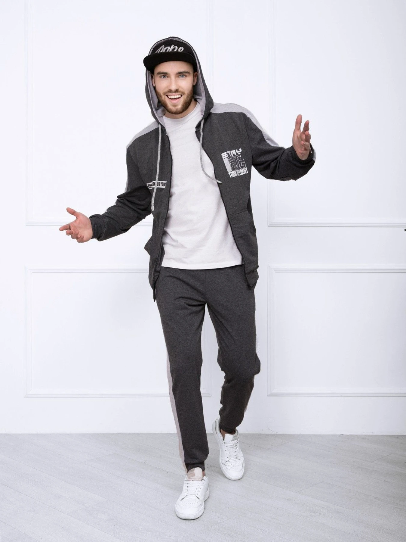 Костюмы ISSA Plus модель GN-412_darkgray Костюмы ISSA Plus модель GN-412_darkgray Фото