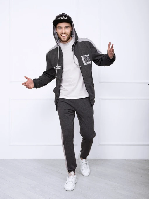 Костюмы ISSA Plus модель GN-412_darkgray Фото